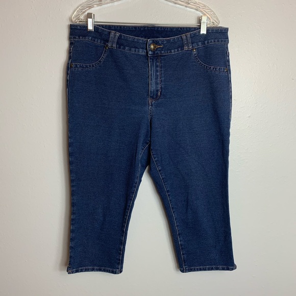 Lane Bryant Denim - SEMI STRETCHY LANE BRYANT JEAN CAPRIS SIZE 16